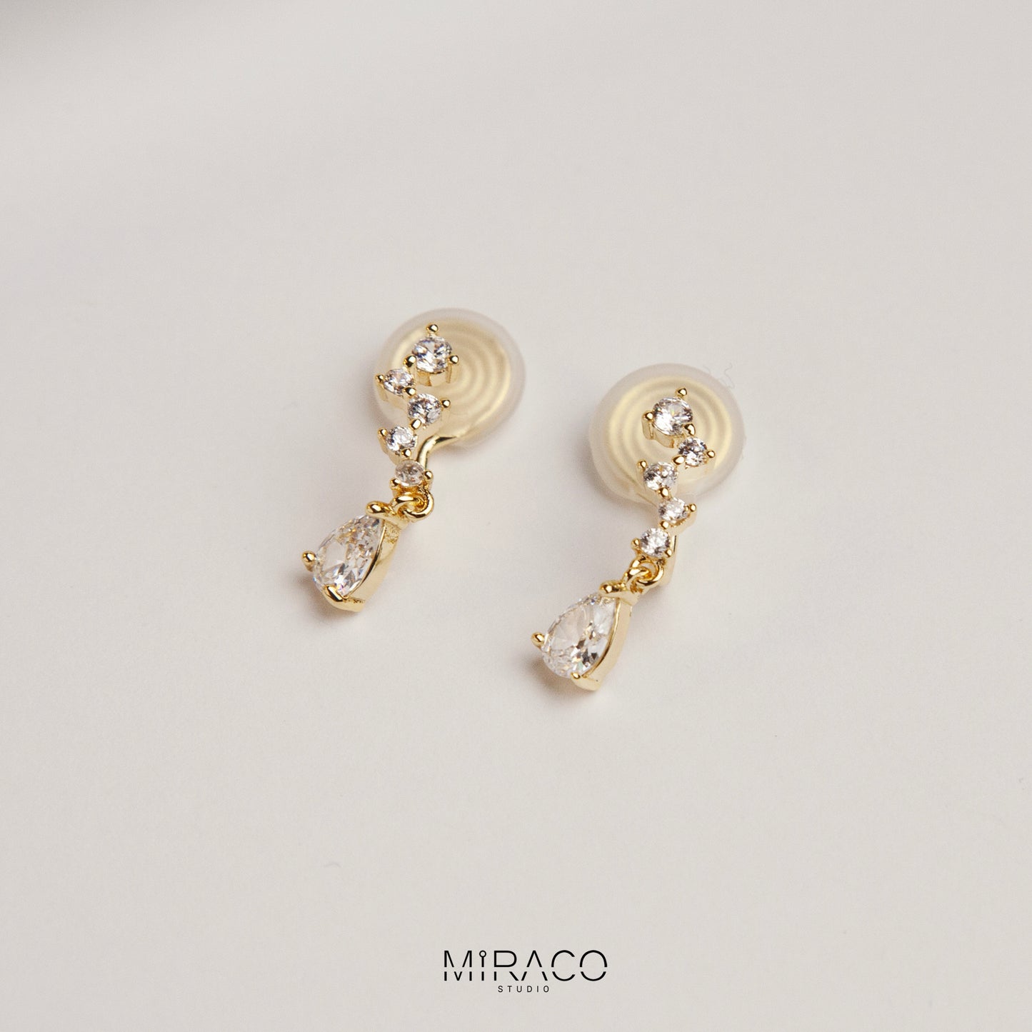 Clip On Diamond Earrings, Clip On Dangle Earrings, Clear Crystal Dangle and Drop Earrings, Coil Back Clip On Earrings, Non Pierced Earrings