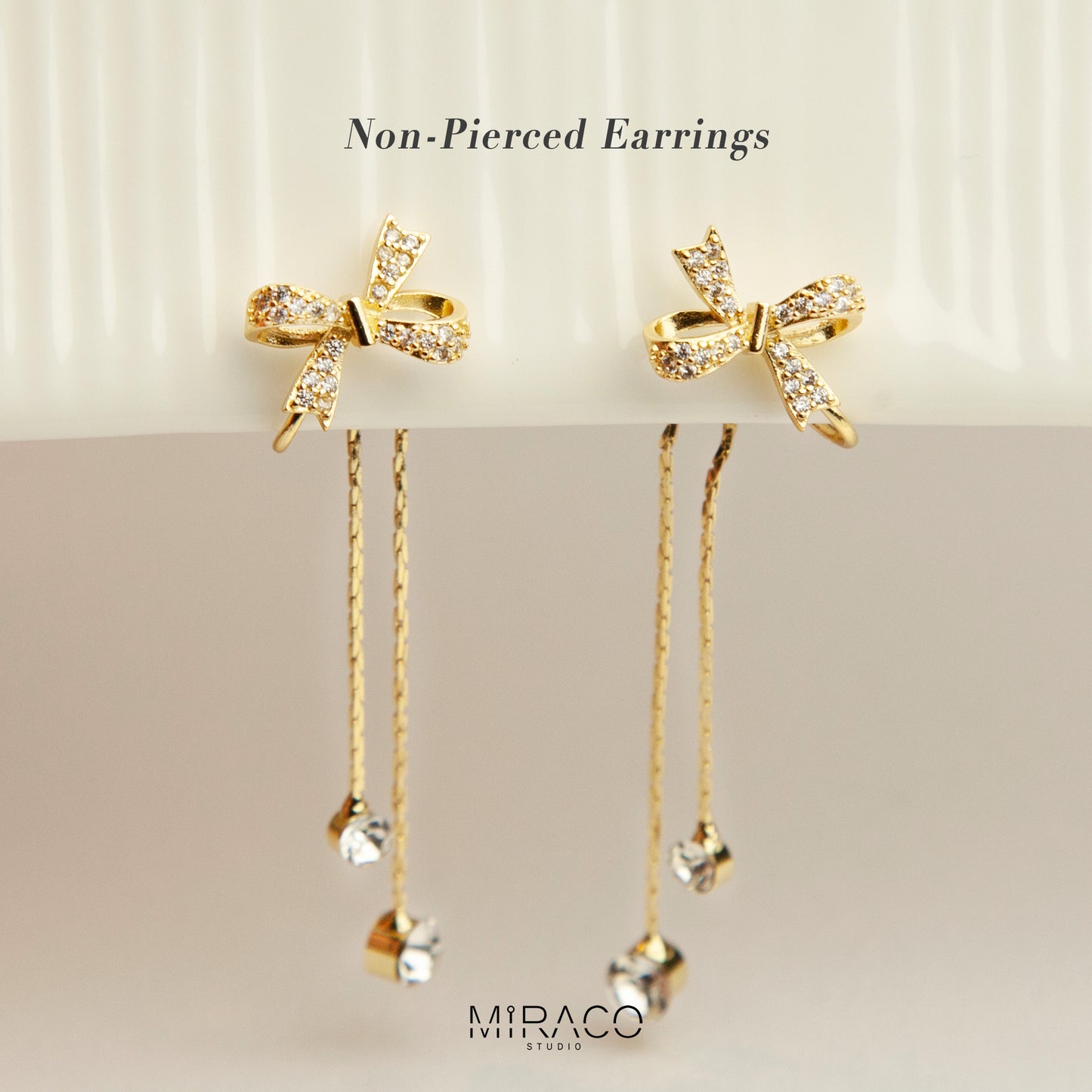 Clip On Earrings for Girls, None Pierced Dangle Drop Earrings, Fairy Butterfly