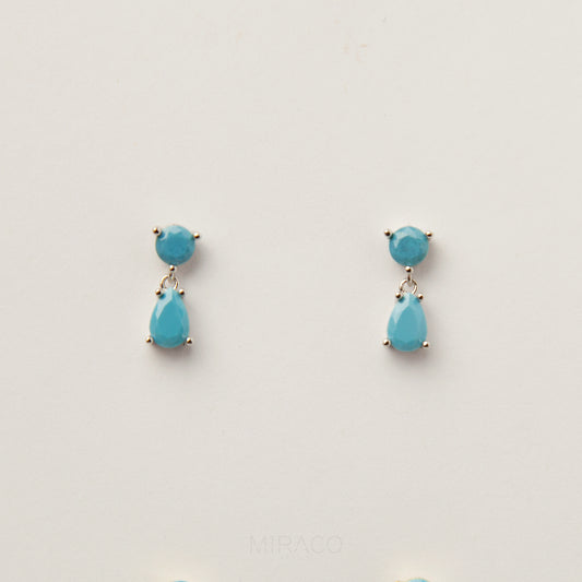 Dainty Sky Blue Earrings, Silver or Gold Dangle Waterdrop Gemstone Earrings Pierced Earring
-DETAILS-
• Material: 925 sterling silver, pierced ears
• Dimensions: 12mm*4mm
• Sold as a pair
These Earrings come with sterling silver butterfly backs.