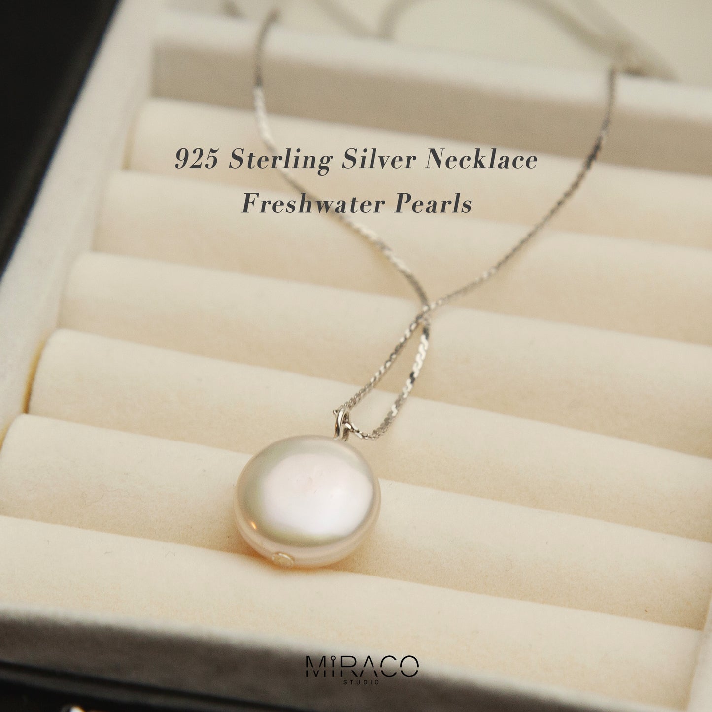 Delicate Snake Chain Necklace, Button Pearl Necklace Snake Chain Minimalist Necklace