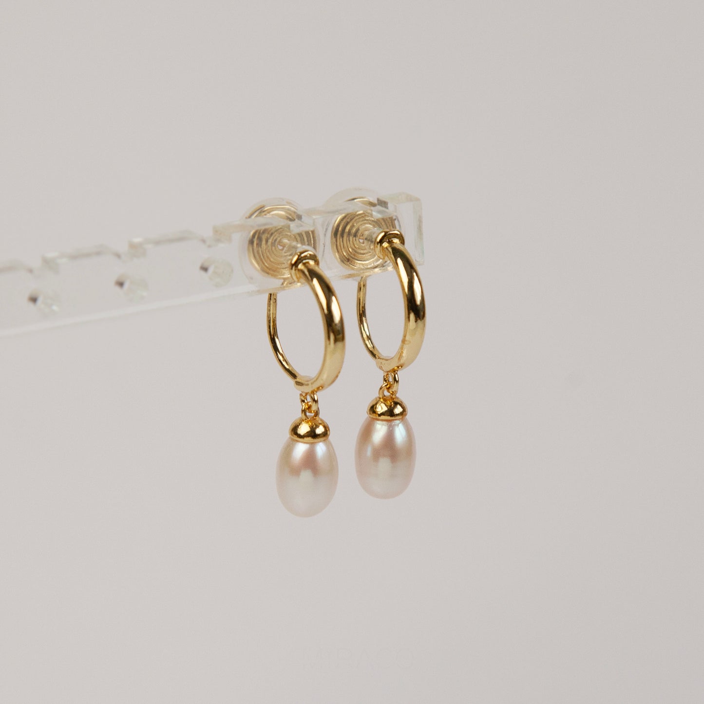 Genuine Pearl Dangle Clip On Earrings, Minimalist Dangle Pearls Earrings, Dangle Hoop Pearls Earrings, Freshwater Pearl Non Pierced Earrings