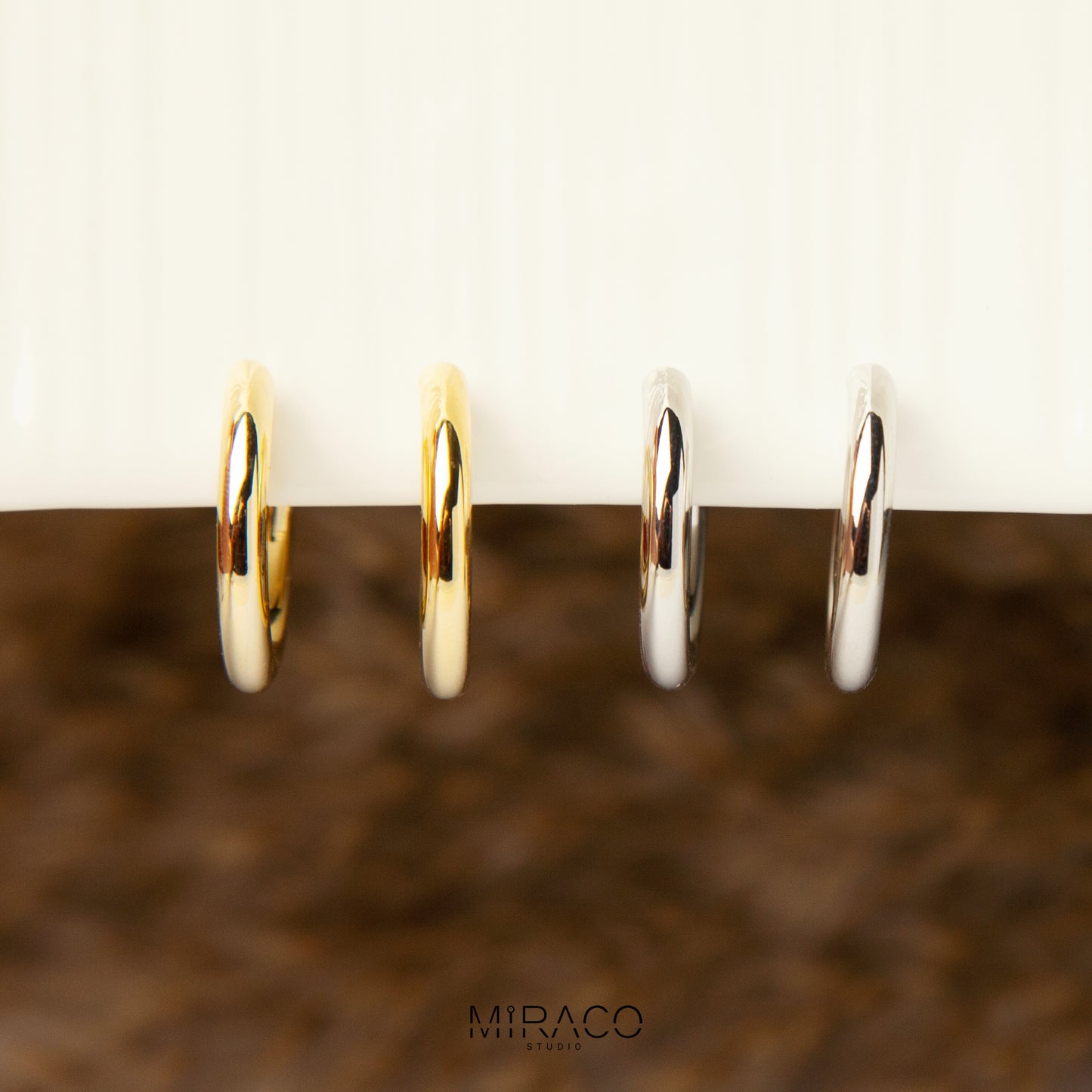 Minimalist Clip On Huggie Earrings, Huggie Hoop Earrings in Gold & Silver, Everyday Simple Chunky Hoops, Coil Back Non Pierced Earrings