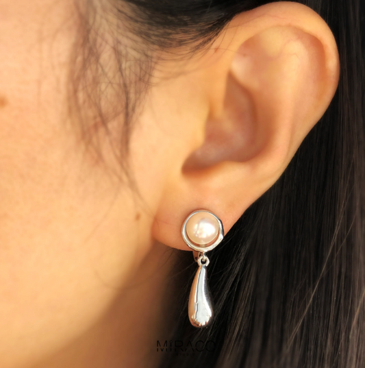 Non Pierced Earrings, Mini-Clip Minimal Water Drop Jewellery