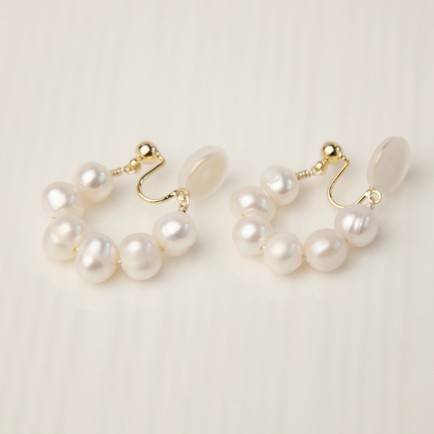 Pearls Clip On Earrings, Freshwater Pearls Earrings, Genuine Pearl Clip On Earrings, Non Pierced Earrings