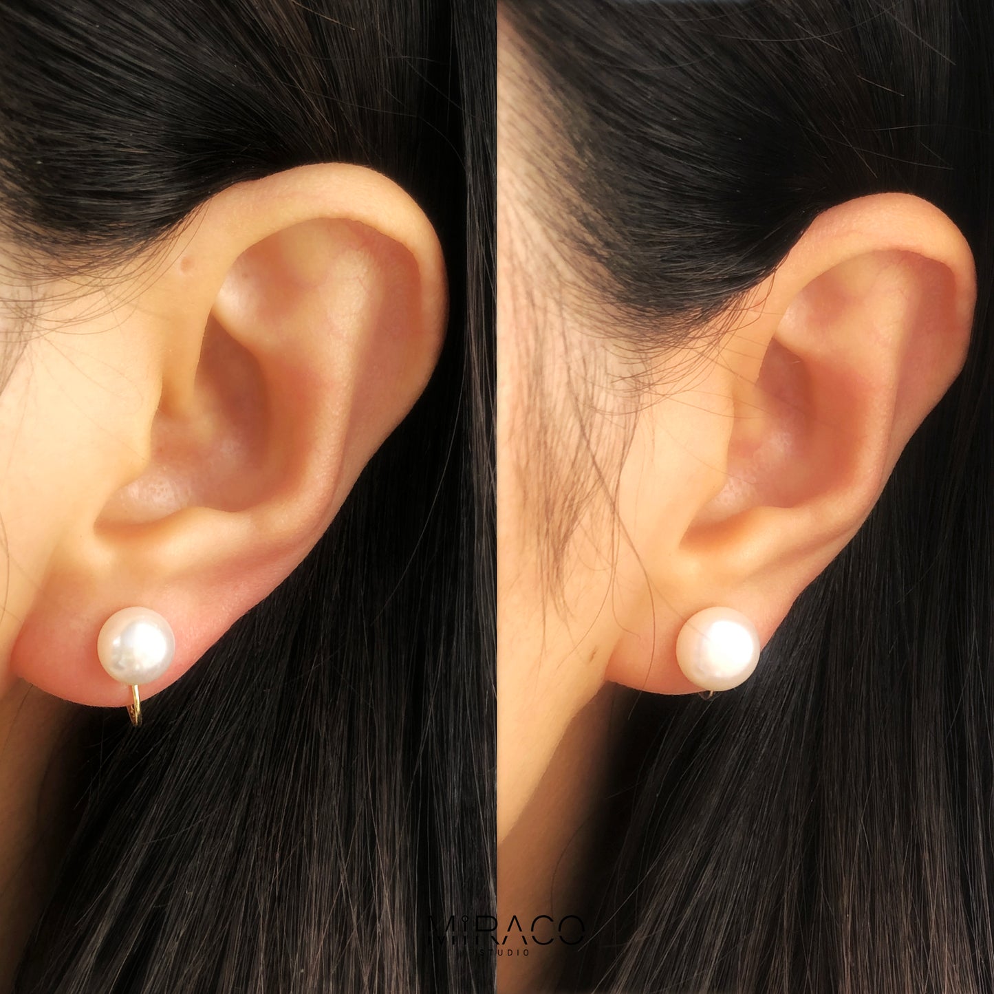 Pearls Clip On Earrings, Pearl Stud Earrings, Minimalist Style Freshwater Pearls Earrings, Small Pearl Stud Earrings, None Pierced Earrings
