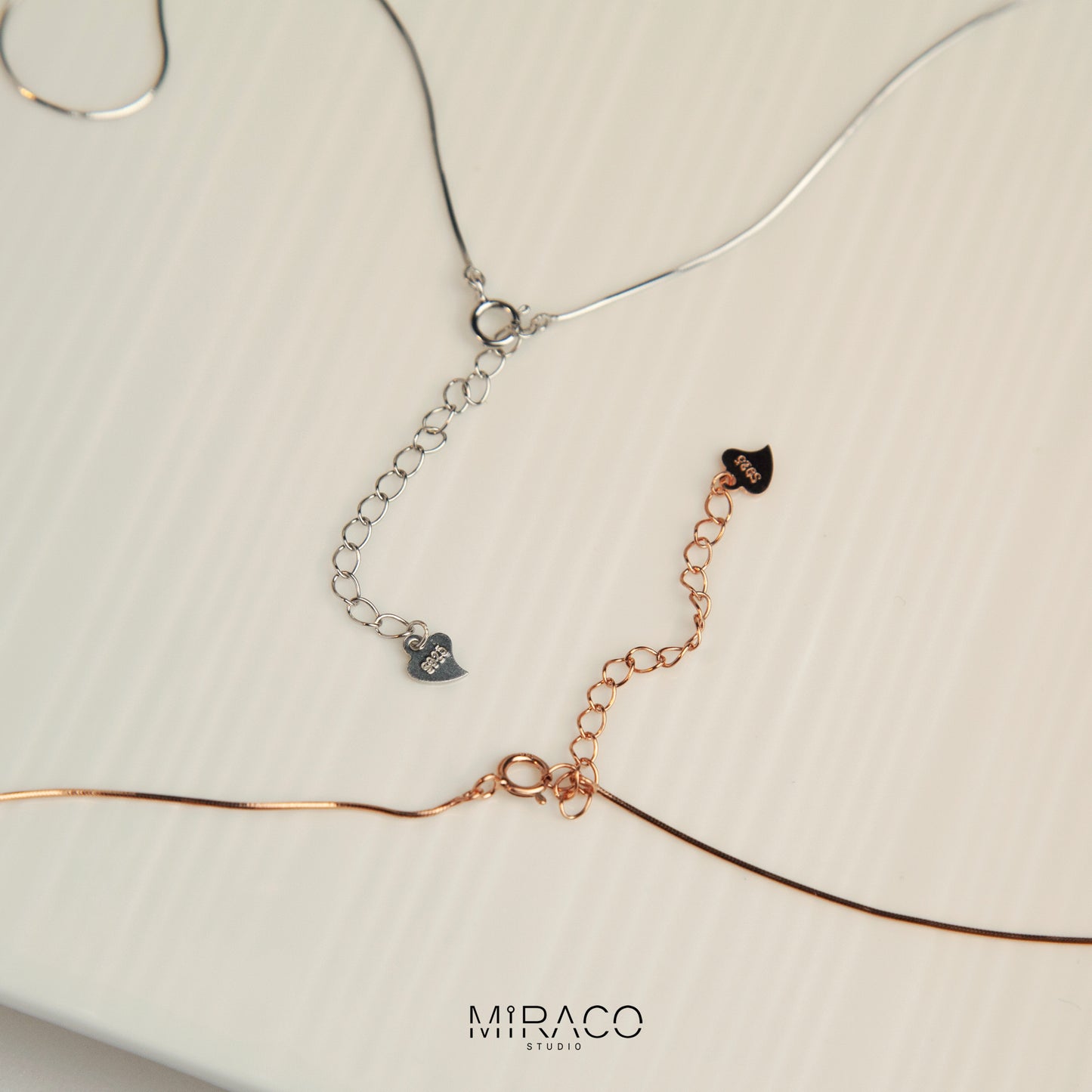 Sterling Silver Vertical Bar Necklace, Silver Minimalist Snake Chain Adjustable Choker Necklace, Rose Gold Plated Love Cube Pendant Necklace