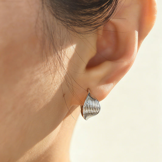 Twisted Hoop Clip On Earrings