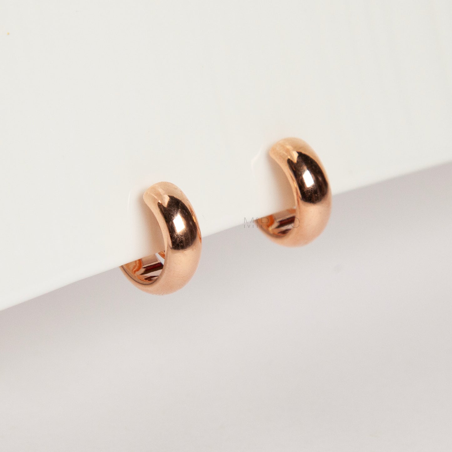 Everyday Simple Small Hoops, Coil Back Non Pierced Earrings