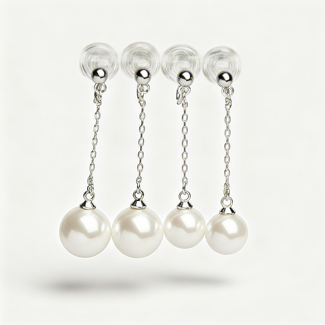 Pearl Dangle Drop Clip On Earrings Clip On Pearl Earrings