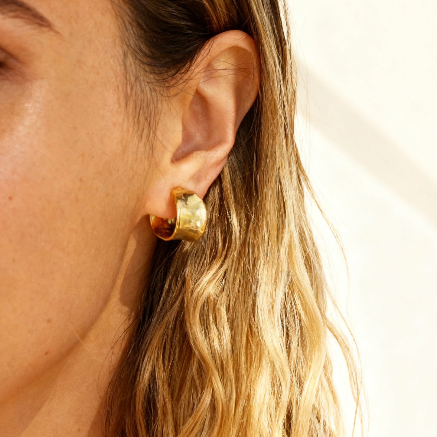 Everyday Simple Medium Hoops, Invisible Non Pierced Earrings