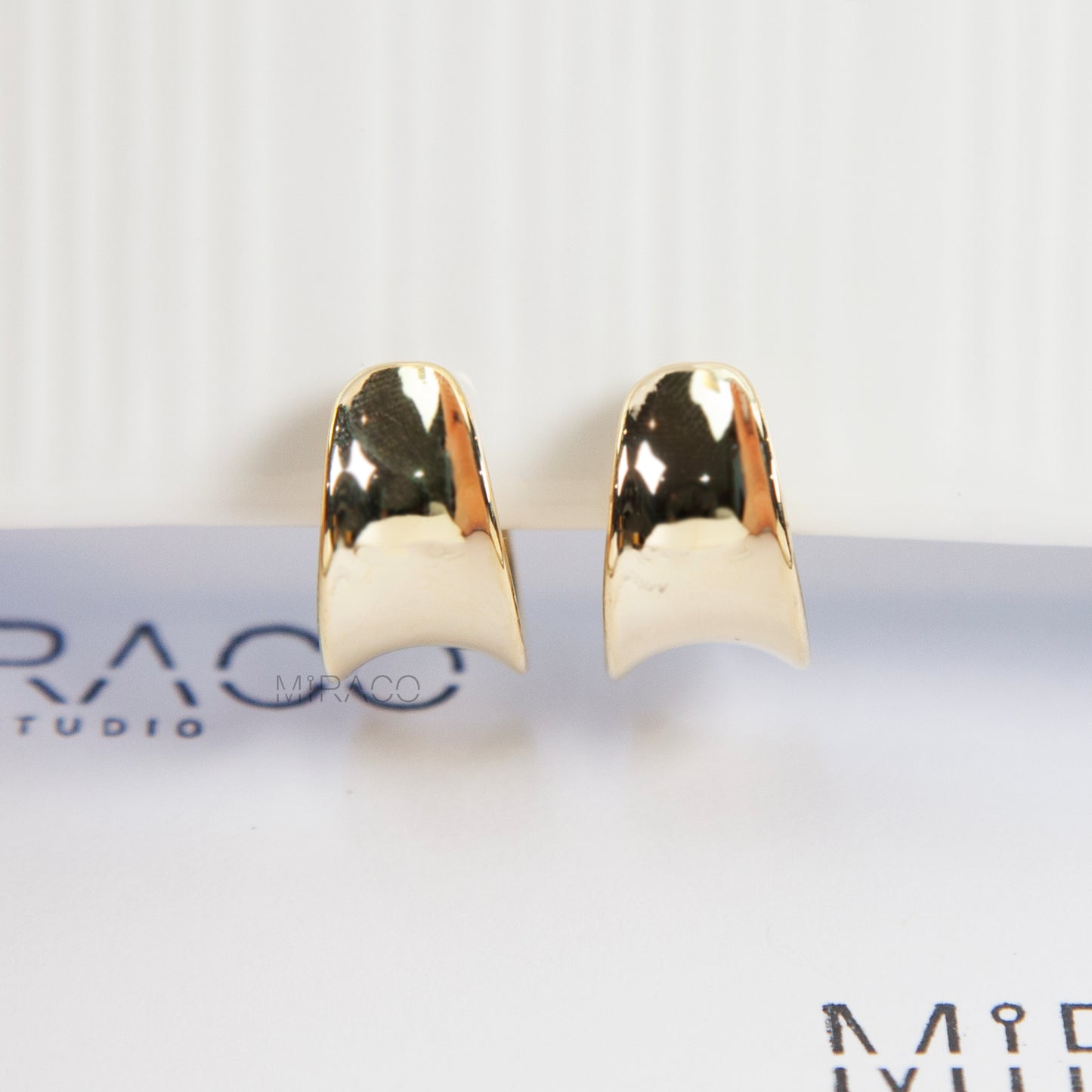Chunky Gold Clip-On Hoop Earrings