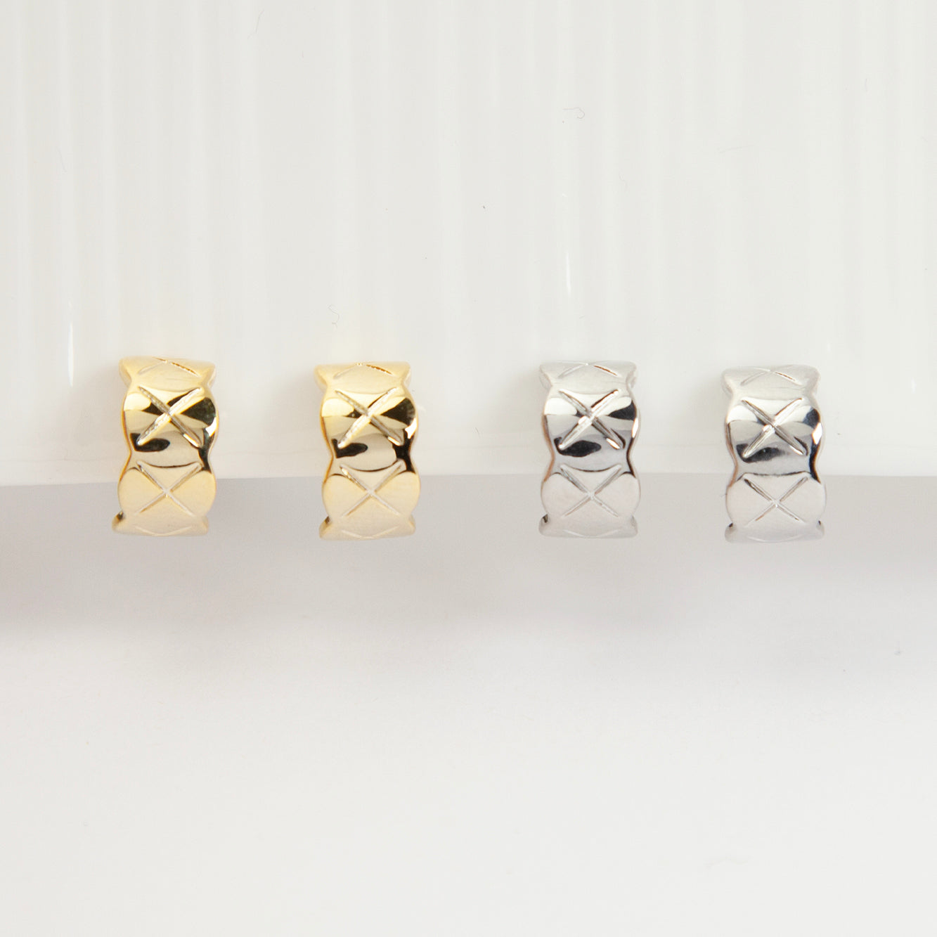 Small Hoop Clip-On Earrings – Gold or Silver