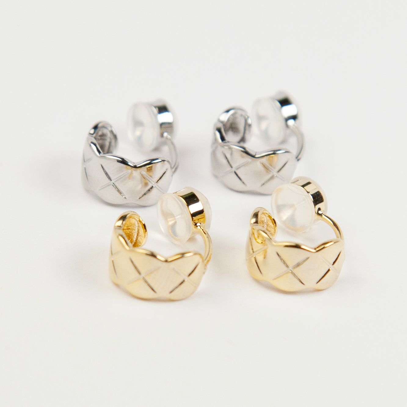 Small Hoop Clip-On Earrings – Gold or Silver