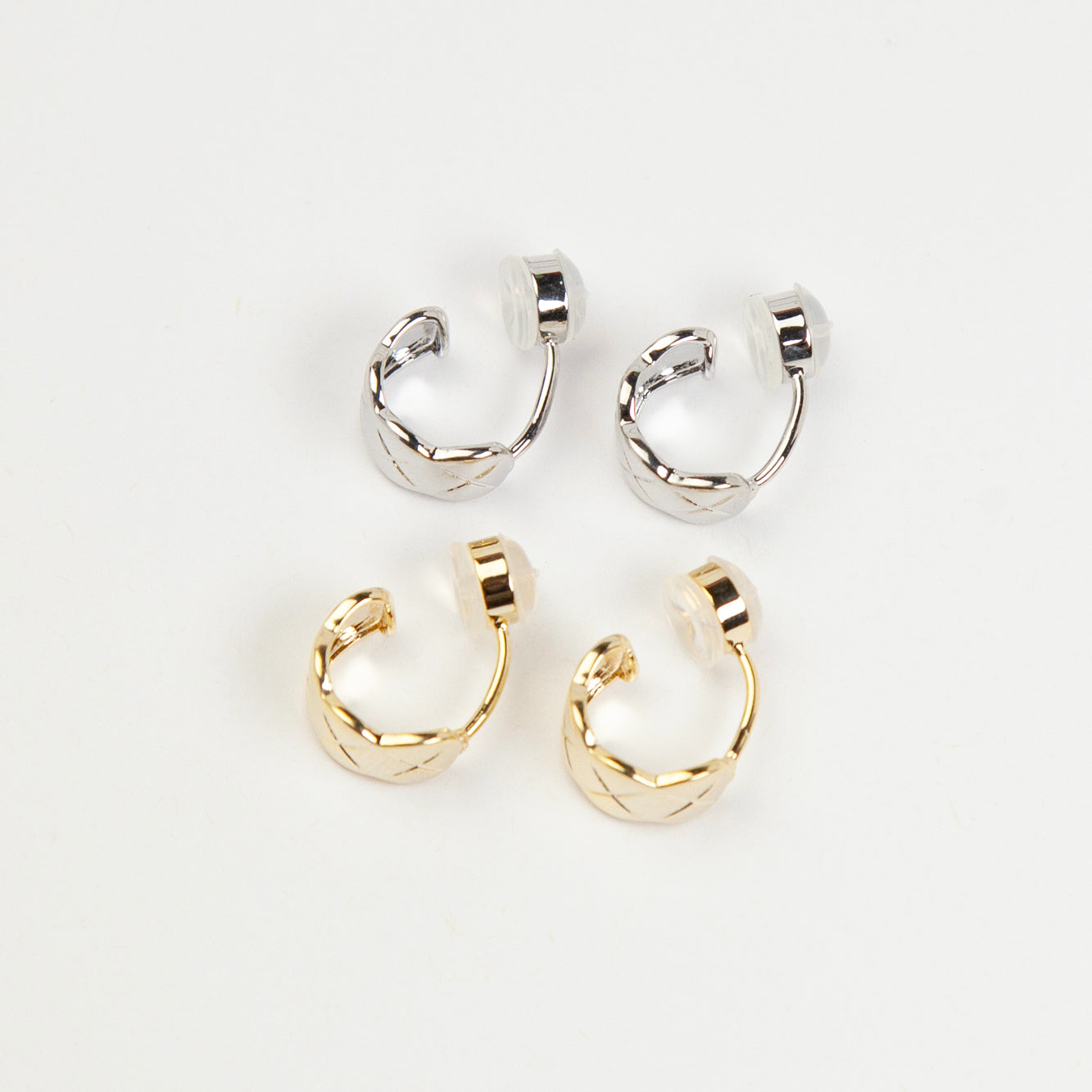Small Hoop Clip-On Earrings – Gold or Silver