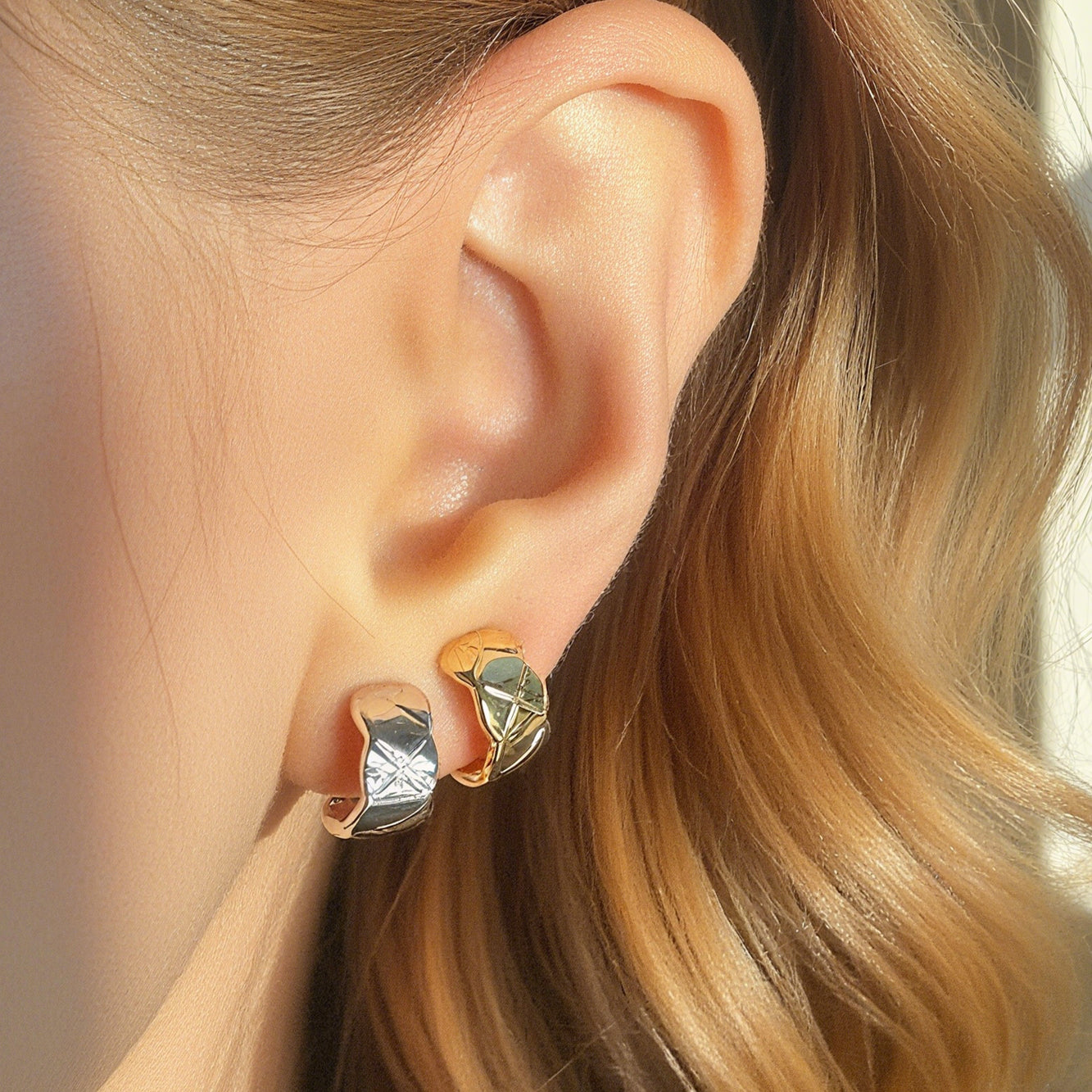 Small Hoop Clip-On Earrings – Gold or Silver