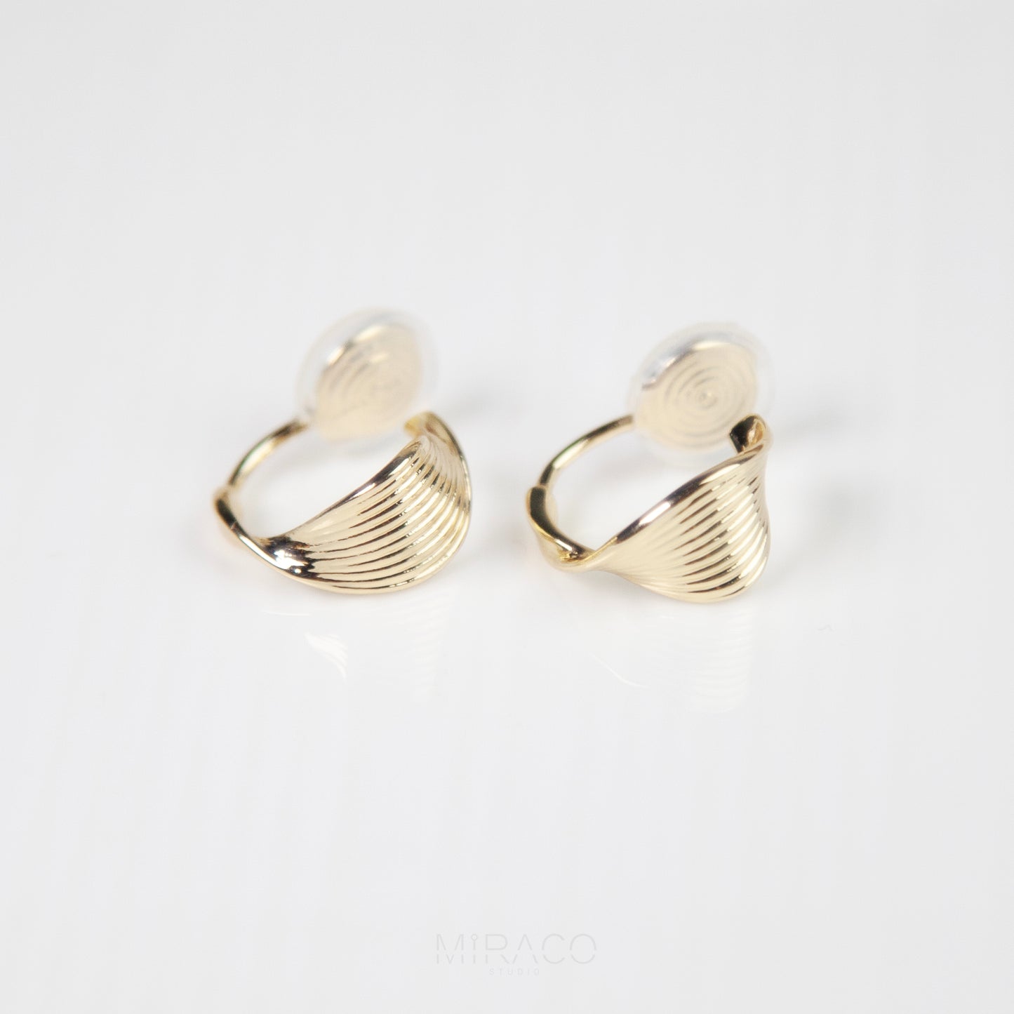 Twisted Hoop Clip On Earrings
