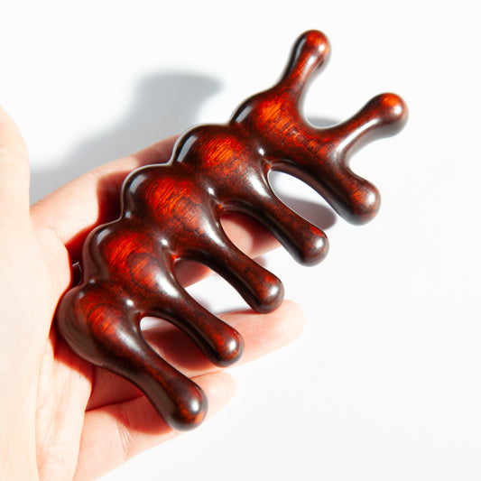 Massage Hair Comb – Wooden Scalp Comb Full Body Massager