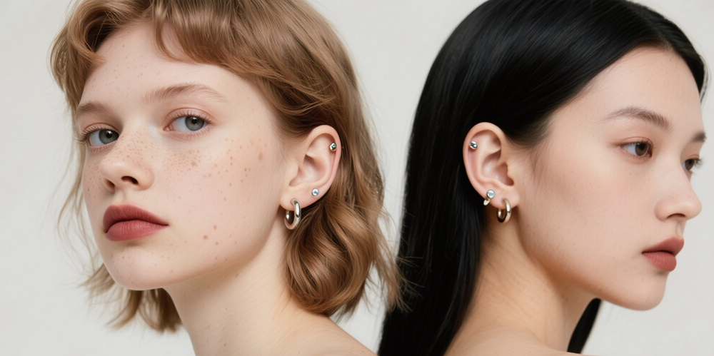 Using Multiple Earring Get the Multi-Earring Look Without Piercings | Ear Cuffs & Clever Clip ...