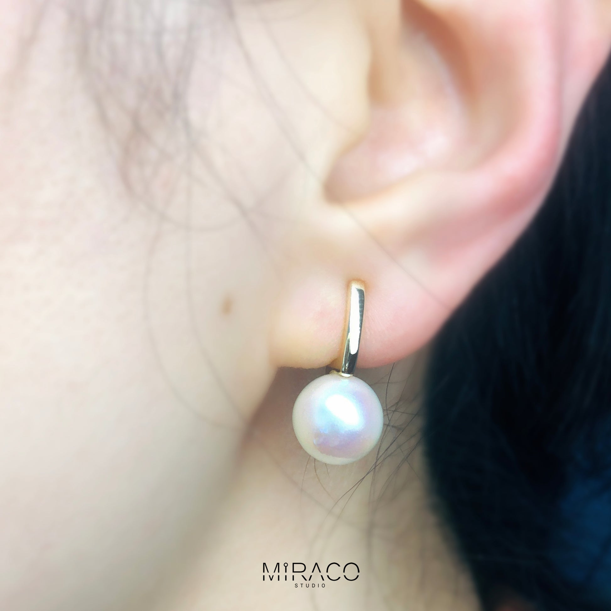 Dangle Pearls Earring Pearl Stud Earring, Non Pierced Earring, Wedding Bridesmaids Jewellery