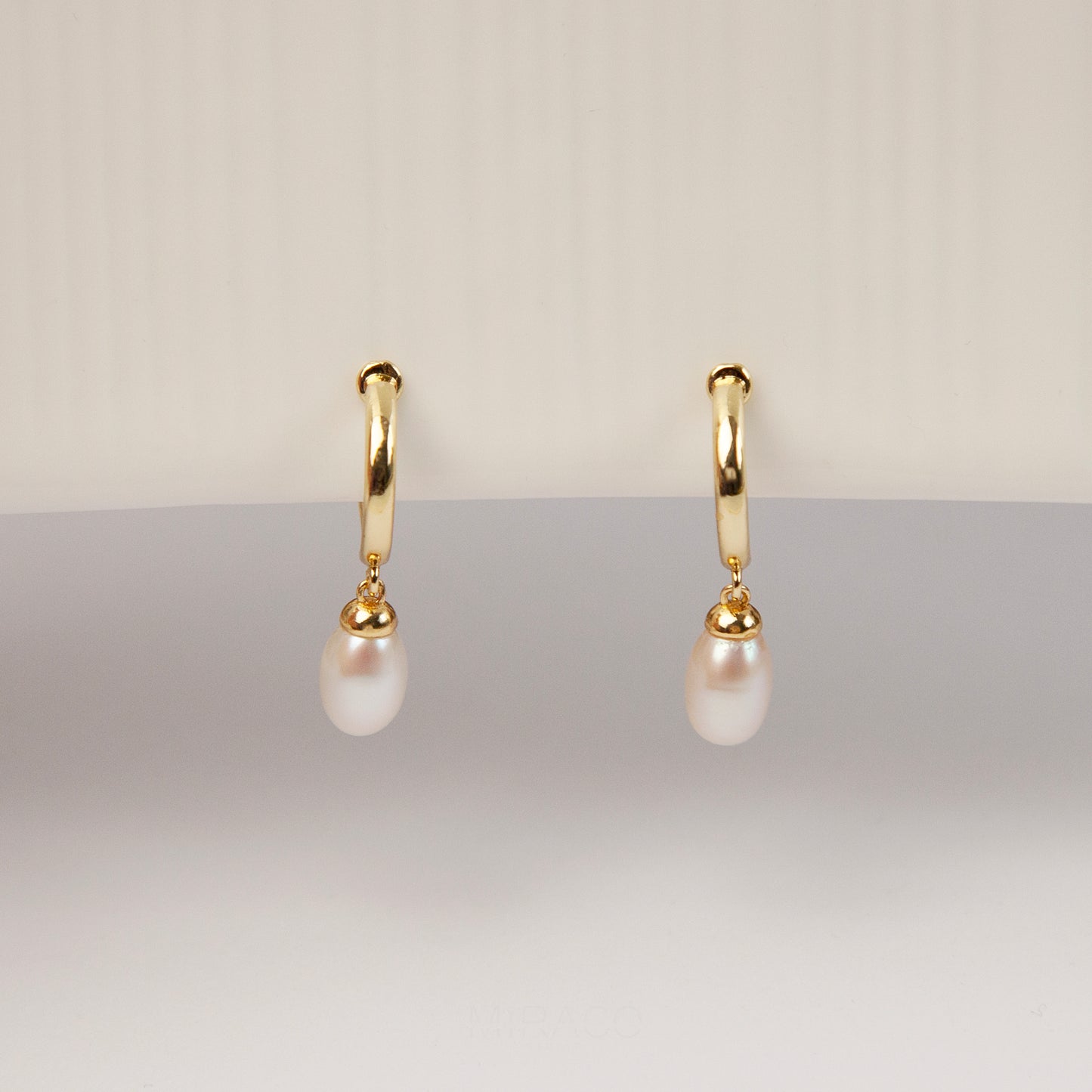 Genuine Pearl Dangle Clip On Earrings, Minimalist Dangle Pearls Earrings, Dangle Hoop Pearls Earrings, Freshwater Pearl Non Pierced Earrings