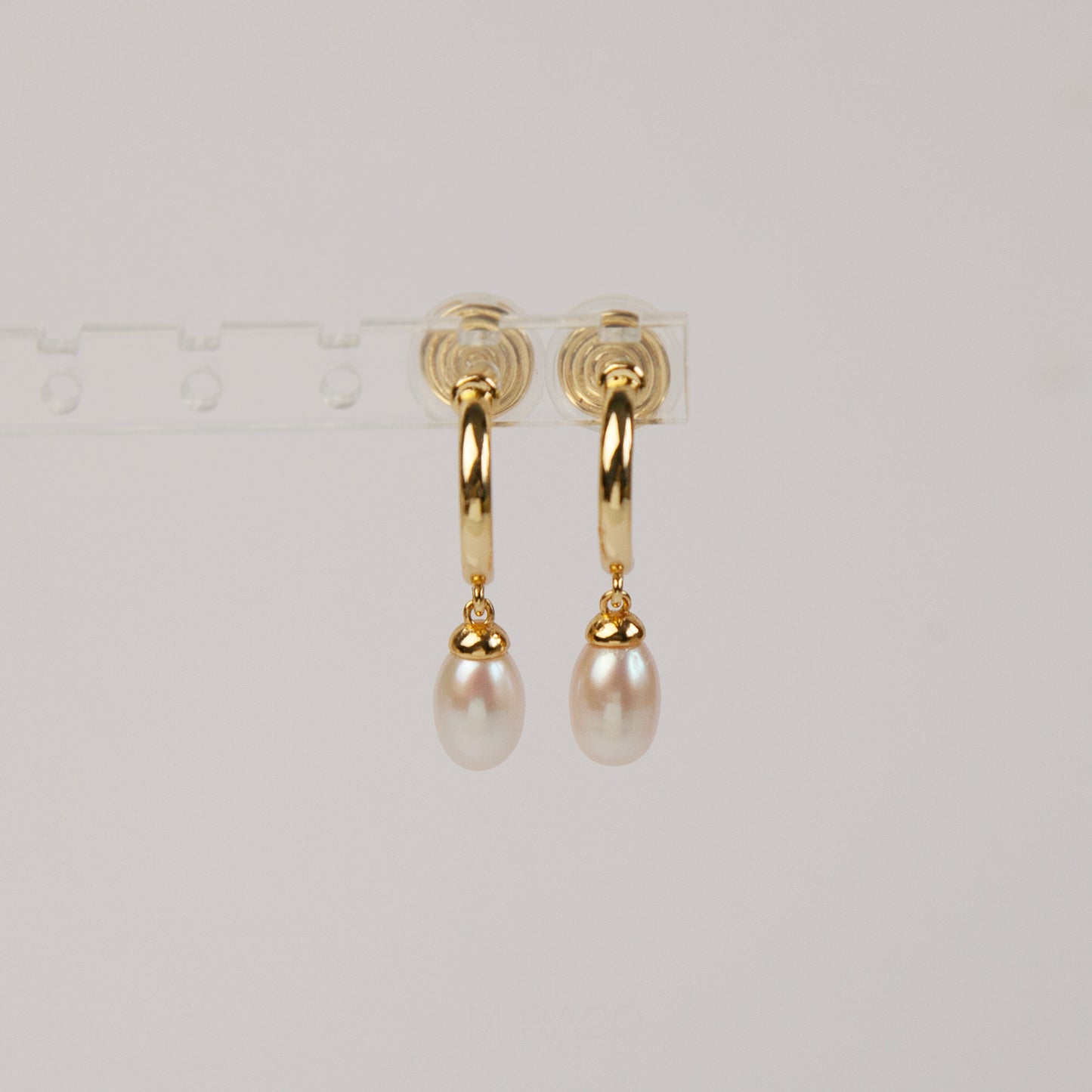 Genuine Pearl Dangle Clip On Earrings, Minimalist Dangle Pearls Earrings, Dangle Hoop Pearls Earrings, Freshwater Pearl Non Pierced Earrings
