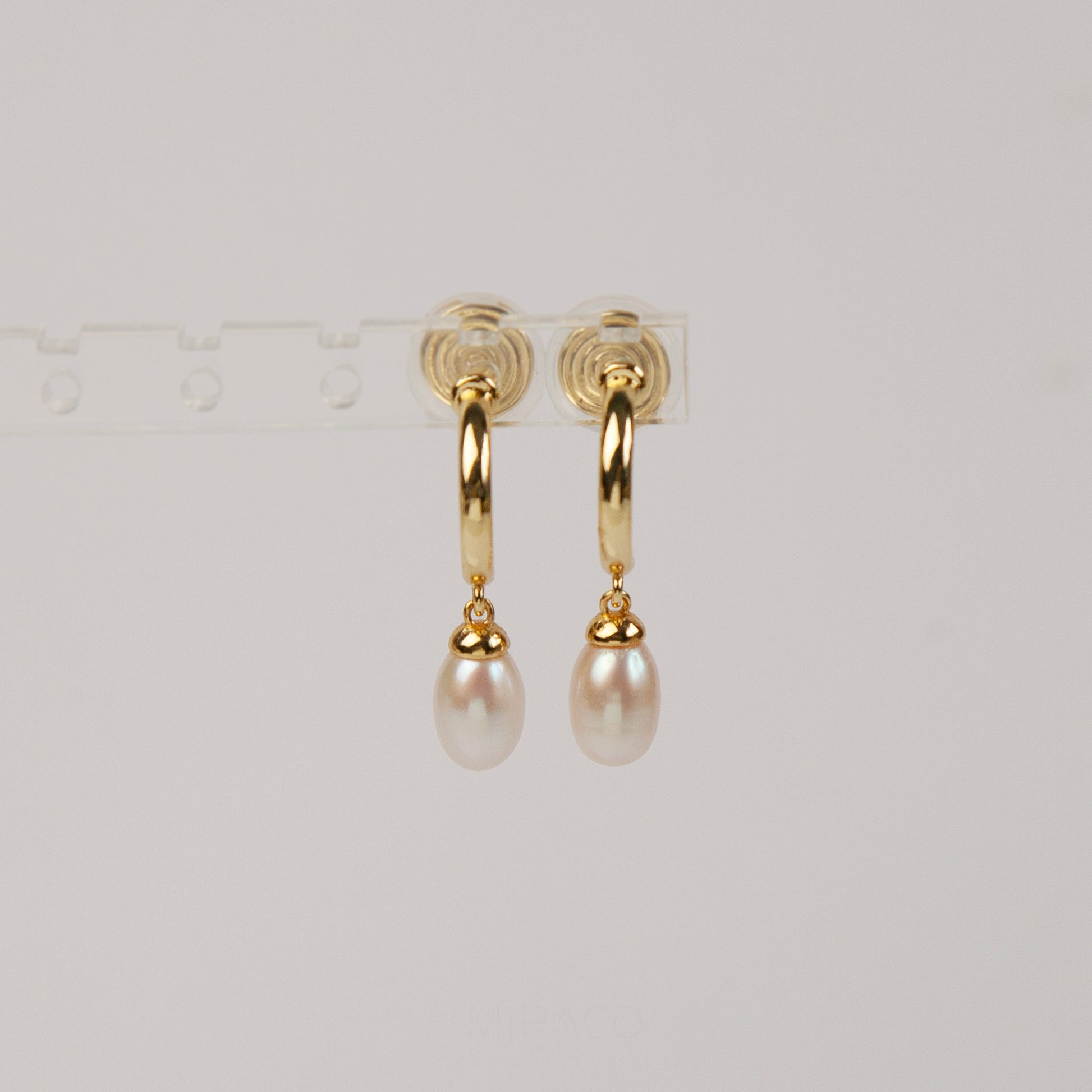 Genuine Pearl Dangle Clip On Earrings, Minimalist Dangle Pearls Earrings, Dangle Hoop Pearls Earrings, Freshwater Pearl Non Pierced Earrings