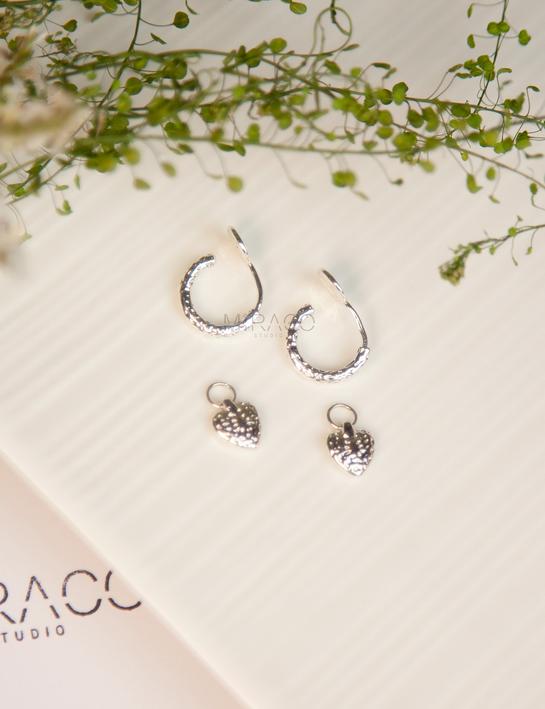 Minimalist Dangle Hoop Earrings Silver Hoops 2 in 1 &nbsp;Non Pierced Earrings