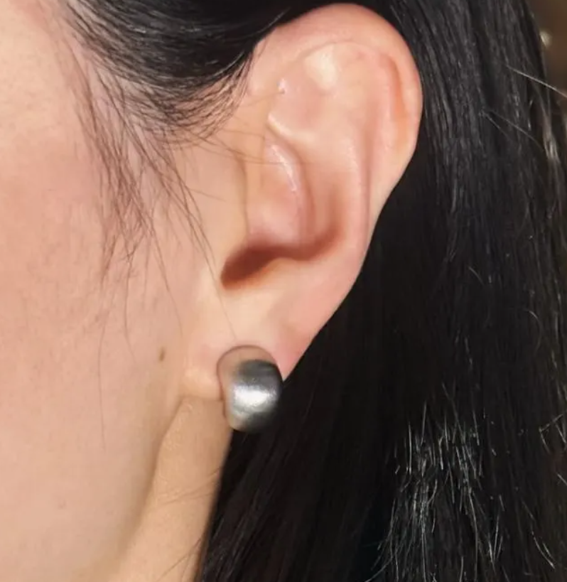 Small Ball Stud Earrings, Coil Back Clip On Earrings, Non-Pierced Earrings