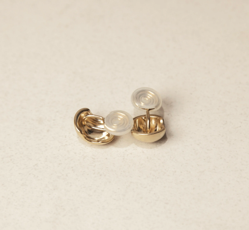 Small Ball Stud Earrings, Coil Back Clip On Earrings, Non-Pierced Earrings