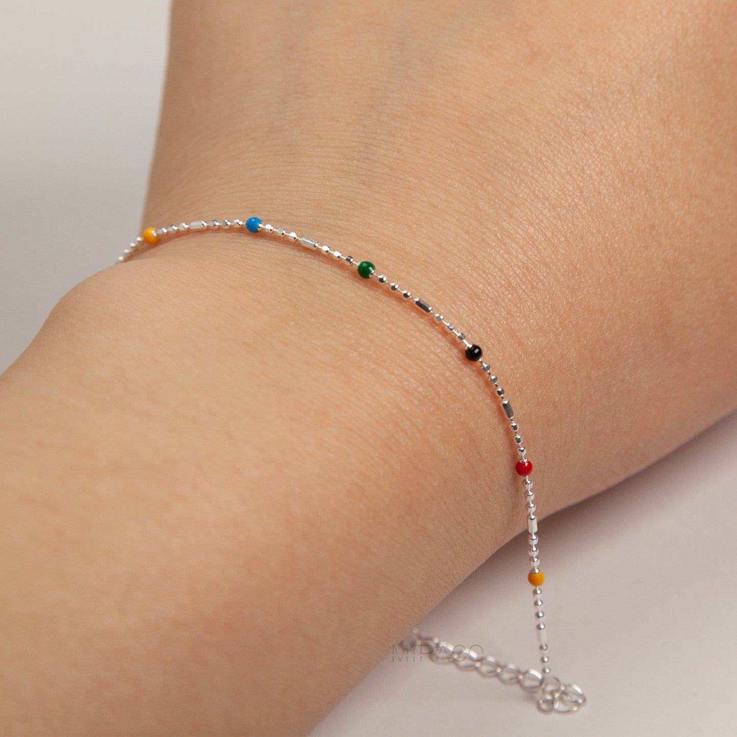 Sterling Silver Necklace and Bracelet Set – Dainty Beaded Chain Jewellery