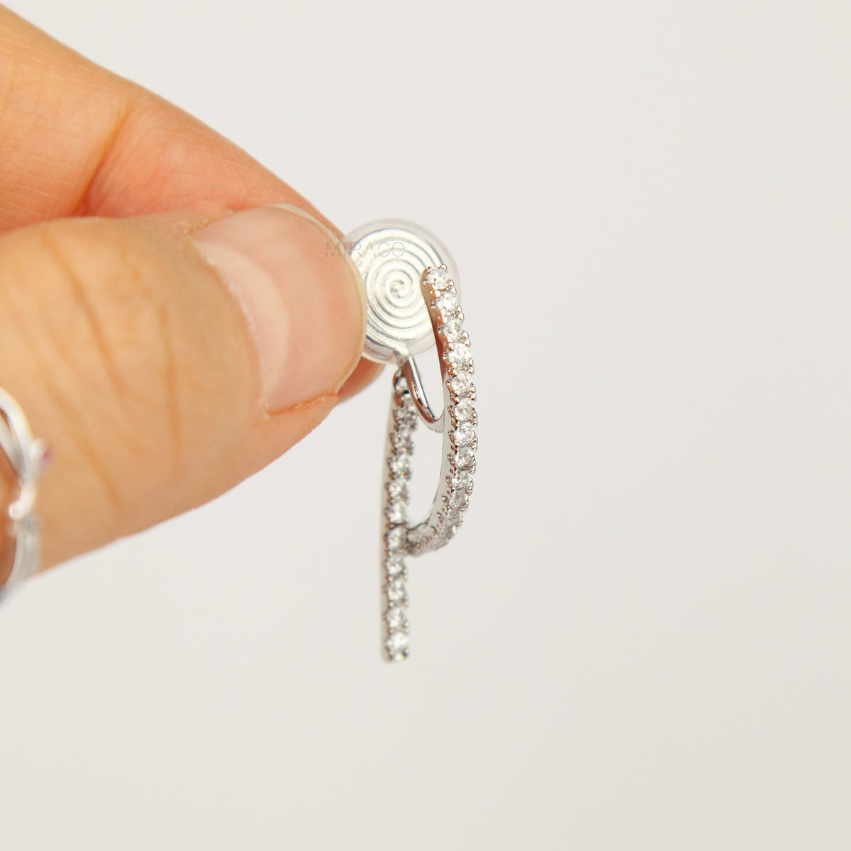 Clip On Sparkling Dangle Drop Earrings Gold or Silver