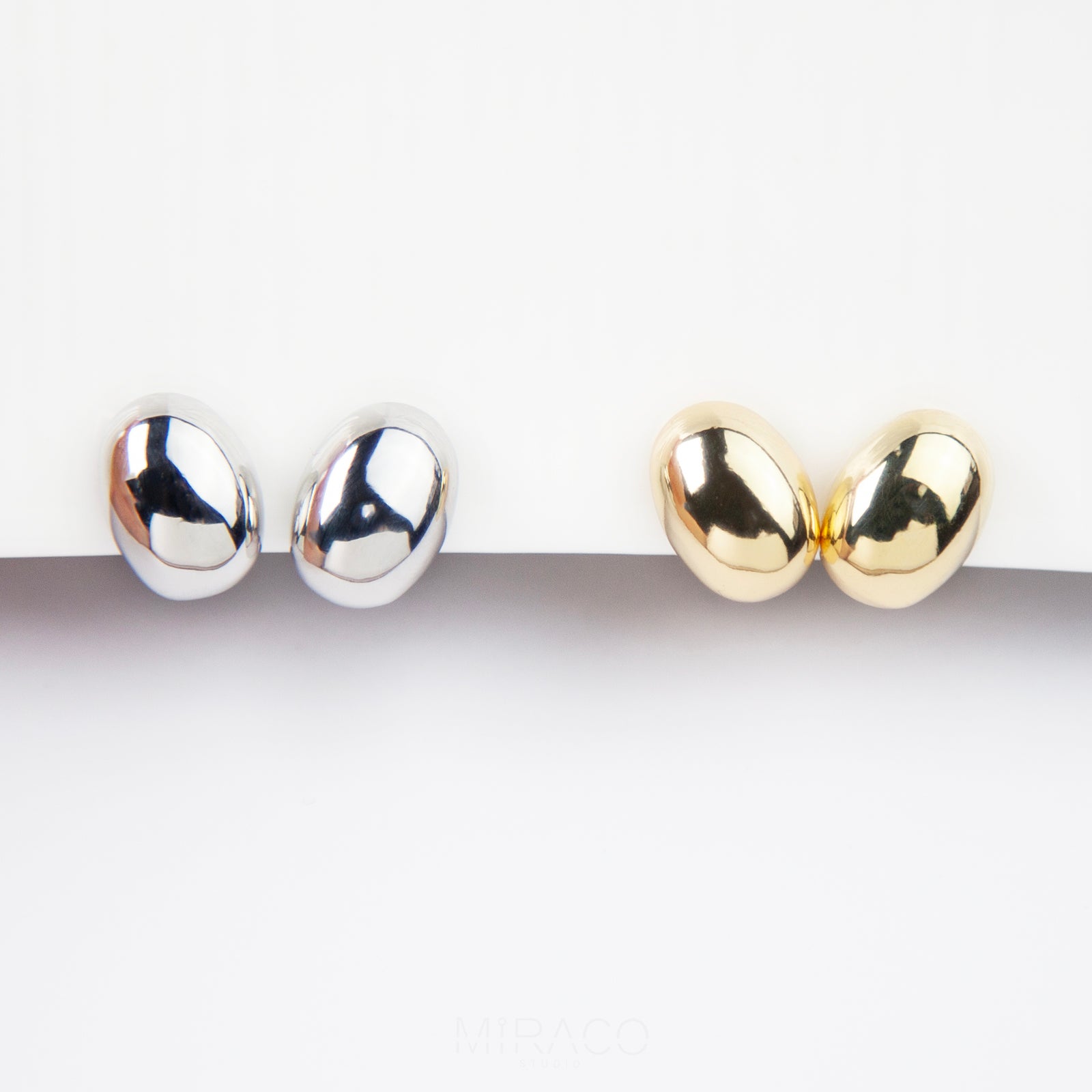 Modern Minimalist Earrings, Screw Back Clips Metal Stud Clip On Studs, Simple Non Pierced Earrings