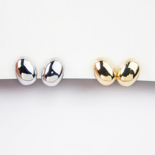 Modern Minimalist Earrings, Screw Back Clips Metal Stud Clip On Studs, Simple Non Pierced Earrings