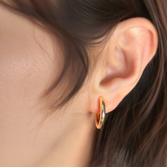Minimalist Clip On Huggie Earrings