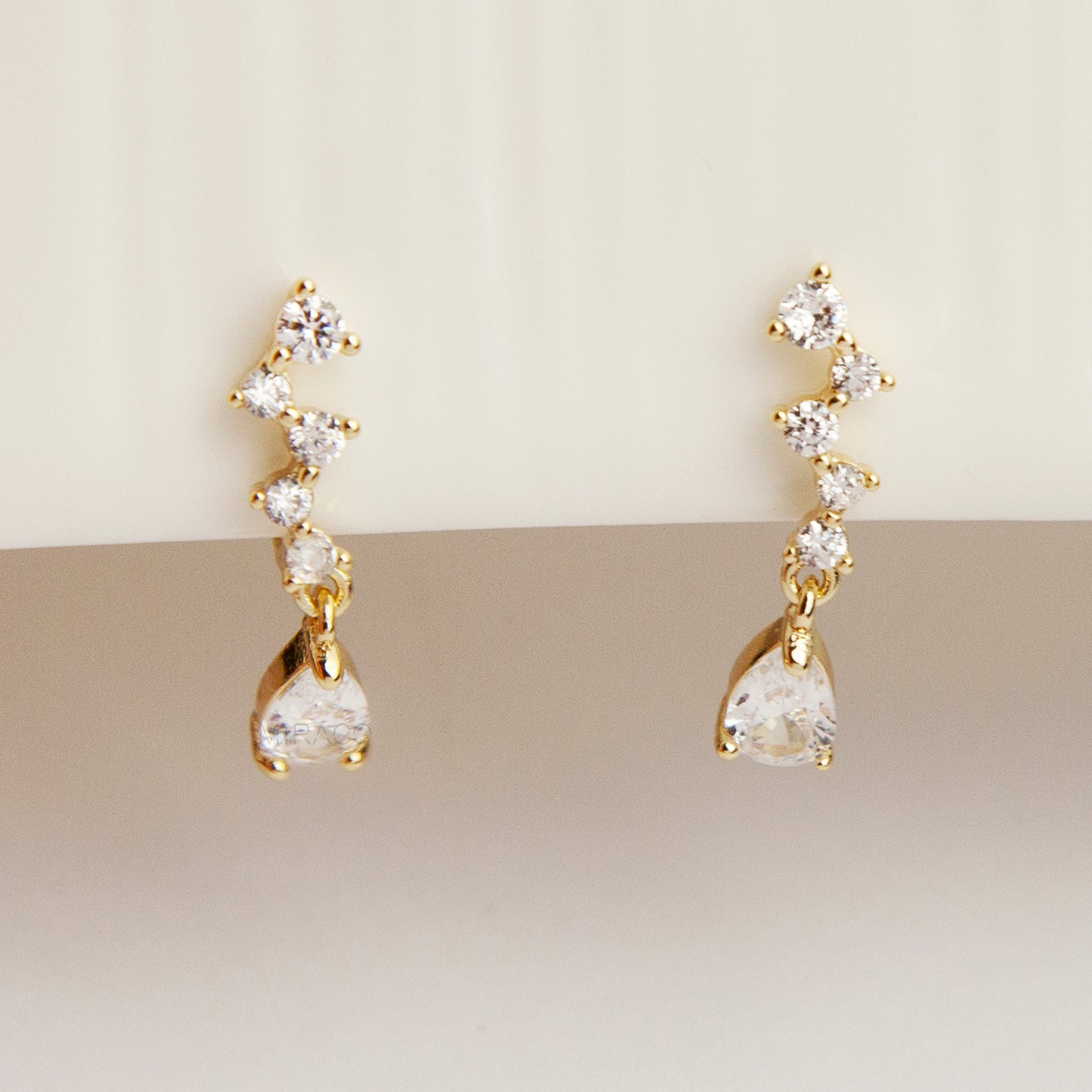Clip On Diamond Earrings, Clip On Dangle Earrings, Clear Crystal Dangle and Drop Earrings, Coil Back Clip On Earrings, Non Pierced Earrings