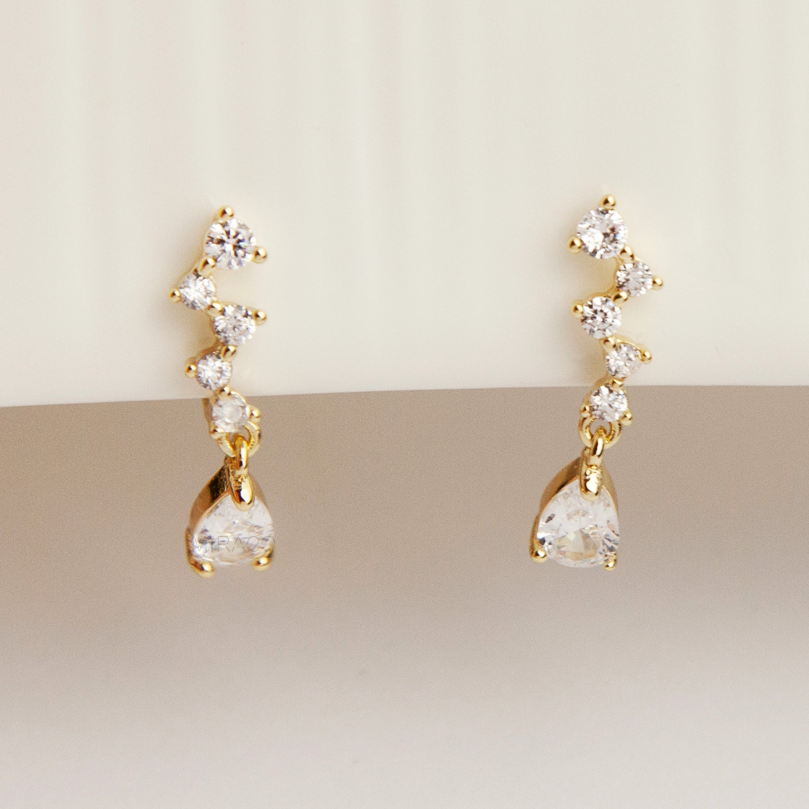 Clip On Diamond Earrings, Clip On Dangle Earrings, Clear Crystal Dangle and Drop Earrings, Coil Back Clip On Earrings, Non Pierced Earrings