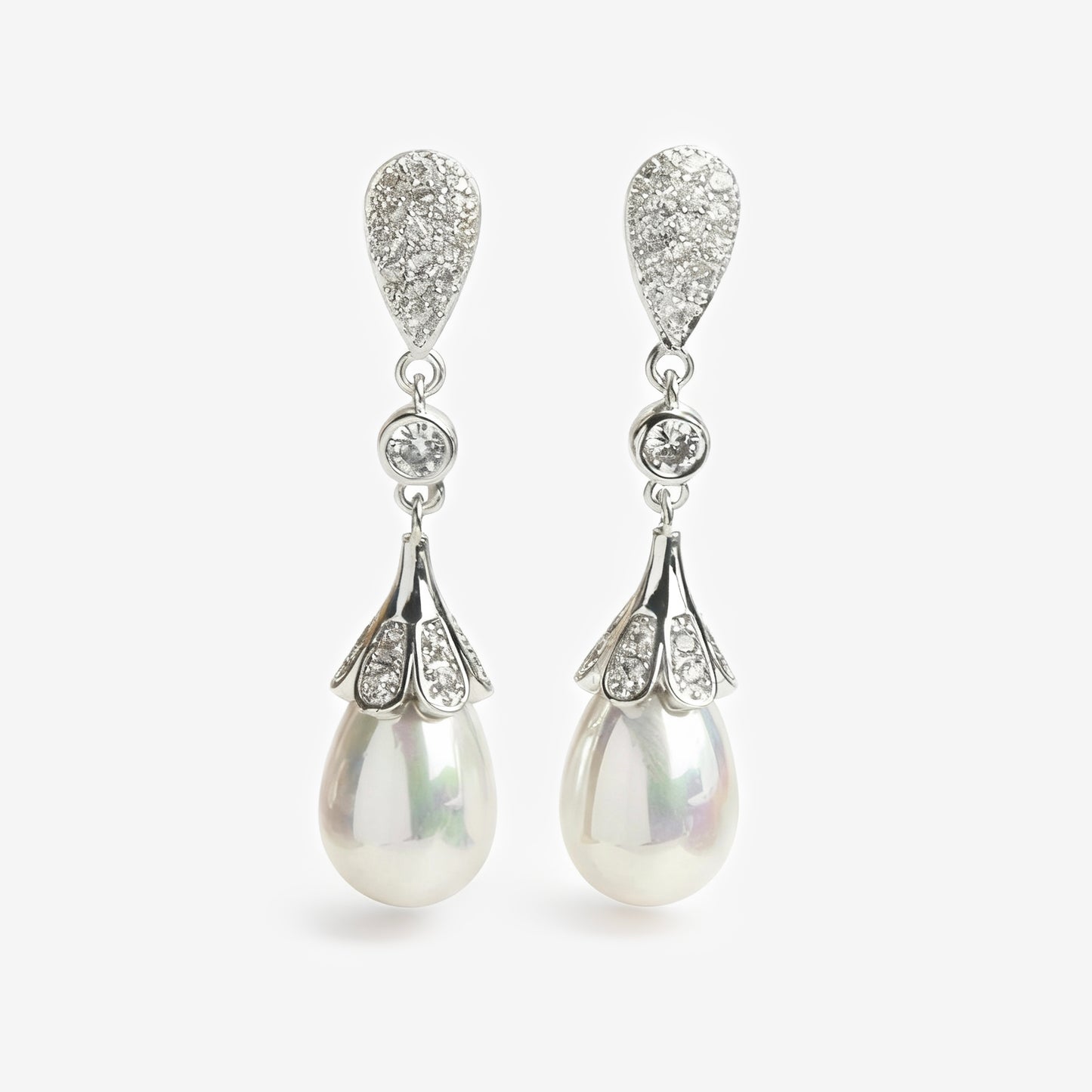Retro Grand Style Drop Pearl Earrings, Non Pierced Earrings, Bridesmaids Jewellery