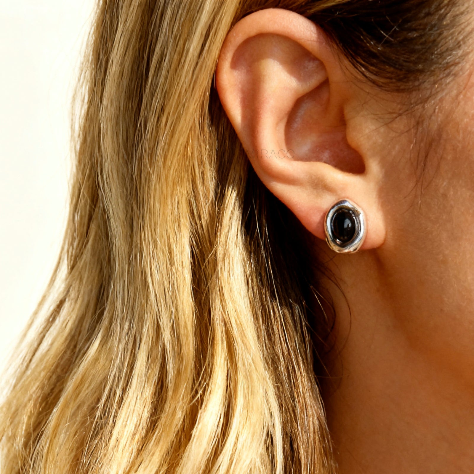 Small Ball Stud Earrings, Modern Minimalist Earrings, Screw Back Clips Silver Black Stud Clip On Studs, Brown God Simple Non Pierced Earring