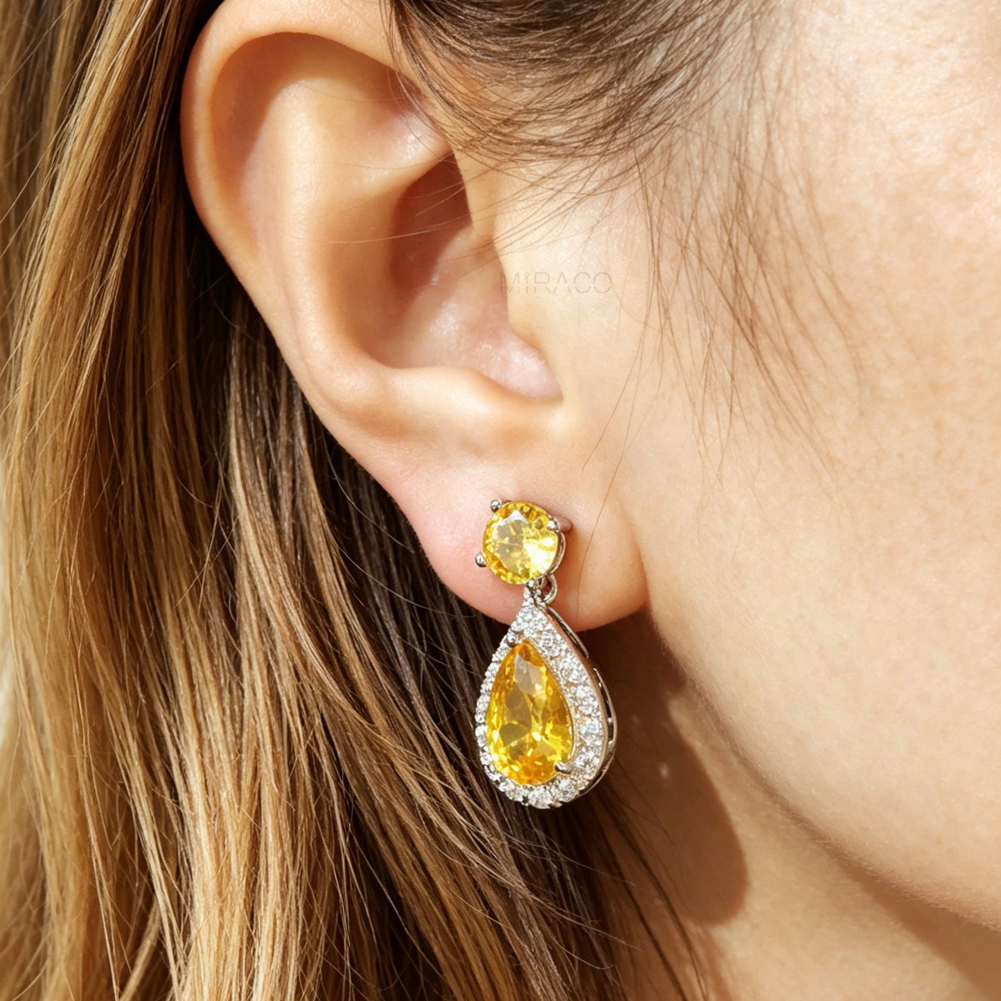 Mini-Clip Dazzle Drop Earrings