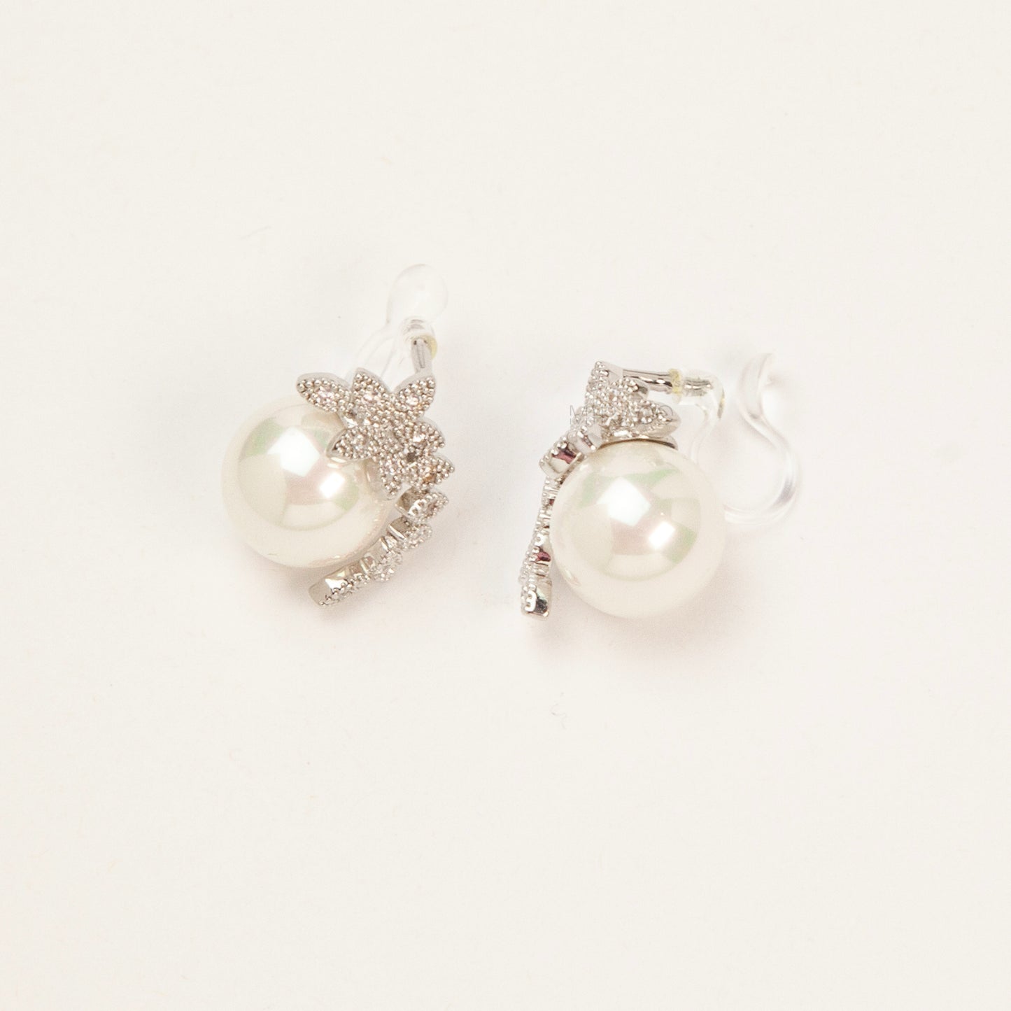 Pearl Clip-On Earrings and Necklace Set | Invisible Clips