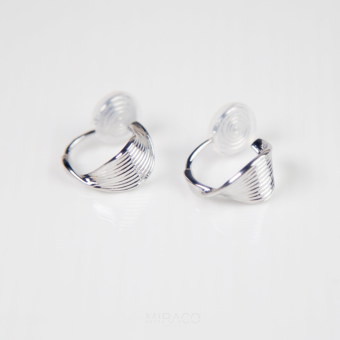 Twisted Hoop Clip On Earrings