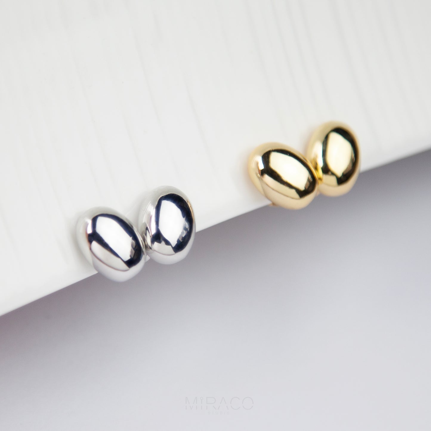 Modern Minimalist Earrings, Screw Back Clips Metal Stud Clip On Studs, Simple Non Pierced Earrings