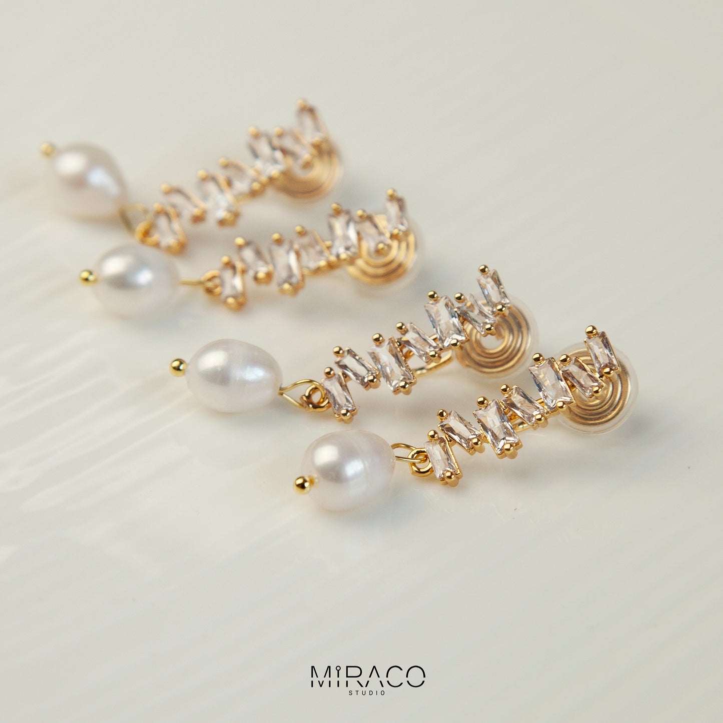 Clip On Pearls Earrings Non Pierced Crystal Cluster Drop Earrings With Freshwater Pearls