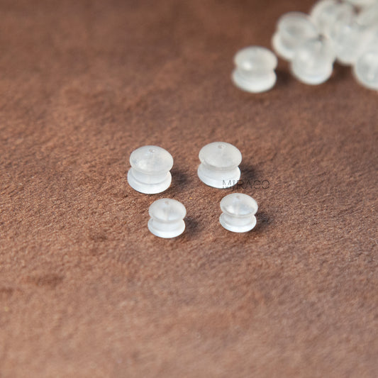 Non-slip Silicone Pads For Round Silicone Back Clip-On Earrings