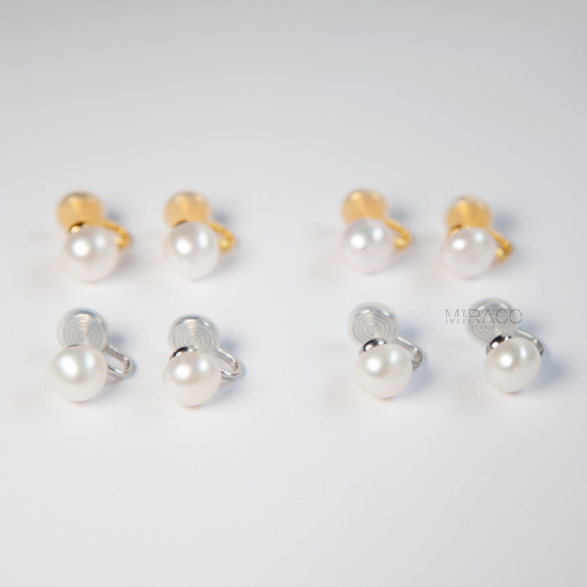 imeless Elegance with All-Day Comfort – No Piercing Needed.

These classic clip-on pearl stud earrings feature a single, lustrous white freshwater pearl (approx. 10–11mm), set on a minimalist silver or gold-tone flat coil clip. Understated and effortlessly chic, they're perfect for both everyday style and special occasions.

Designed for comfort, the flat coil back offers a secure hold while remaining gentle on non-pierced ears.
