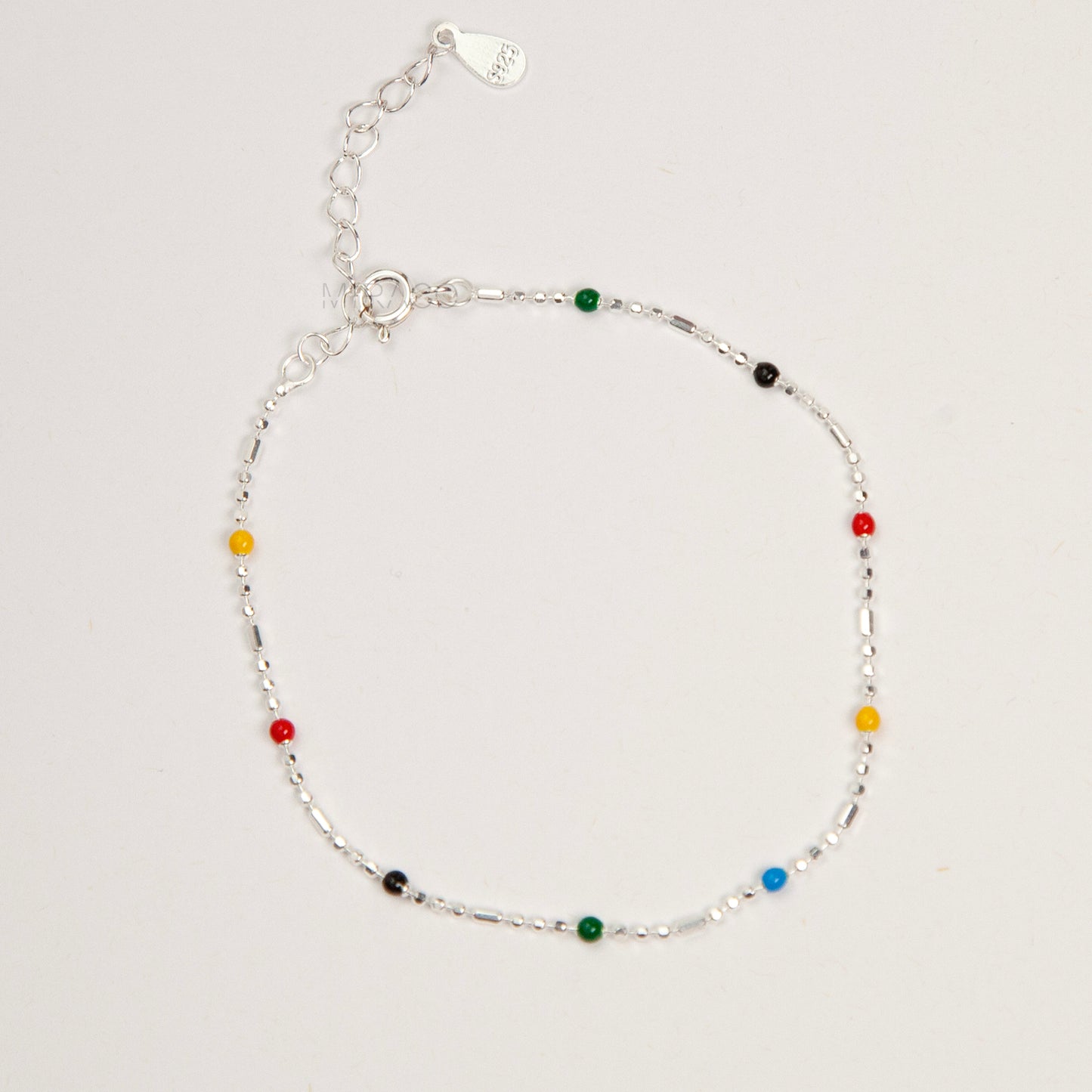 Sterling Silver Necklace and Bracelet Set – Dainty Beaded Chain Jewellery